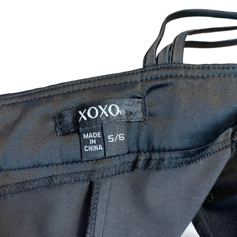XOXO Mini Dress Womens 4 Jr 5-6 Black Studded 90s Y2K Party Whimsygoth Edgy NWT - Picture 9 of 16